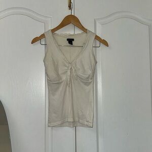 White Sleeveless Top